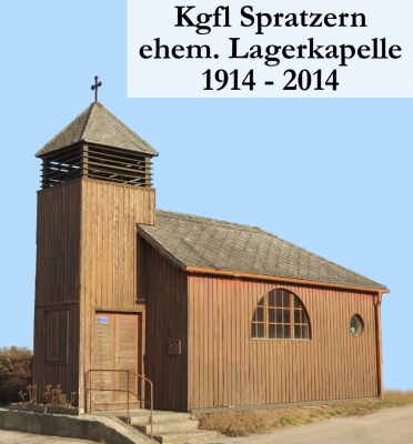 PM4: Lagerkapelle – sie wurde nach Schließung des Lagers abgetragen und steht heute in der Ortschaft Zagging ( Bezirk St.Pölten )