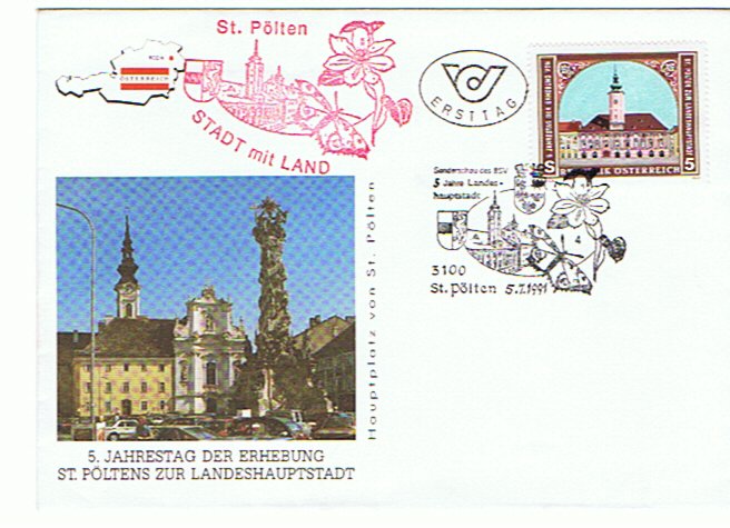 1991 1.-EUR 5 Jahre LH St.Poelten