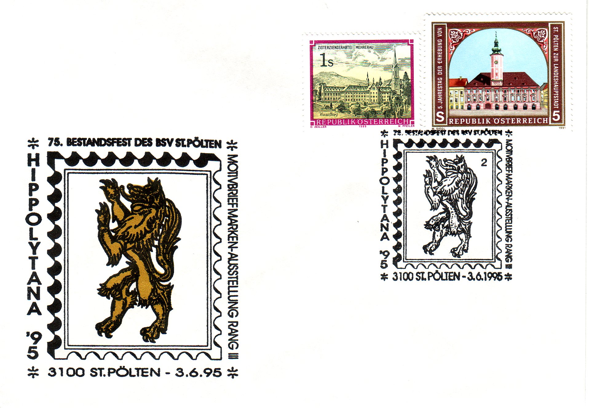 1995 1.-EUR 75 Jahre BSV St.P. 1
