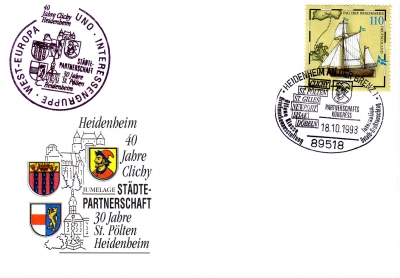 1998 1.-EUR Partnerschaft mit Heidenheim