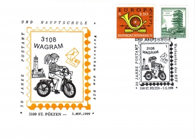 1999 1.-EUR 30 J. Postamt Wagram