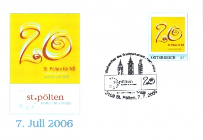 2006 3,50EUR 20 Jahre LH St.Poelten