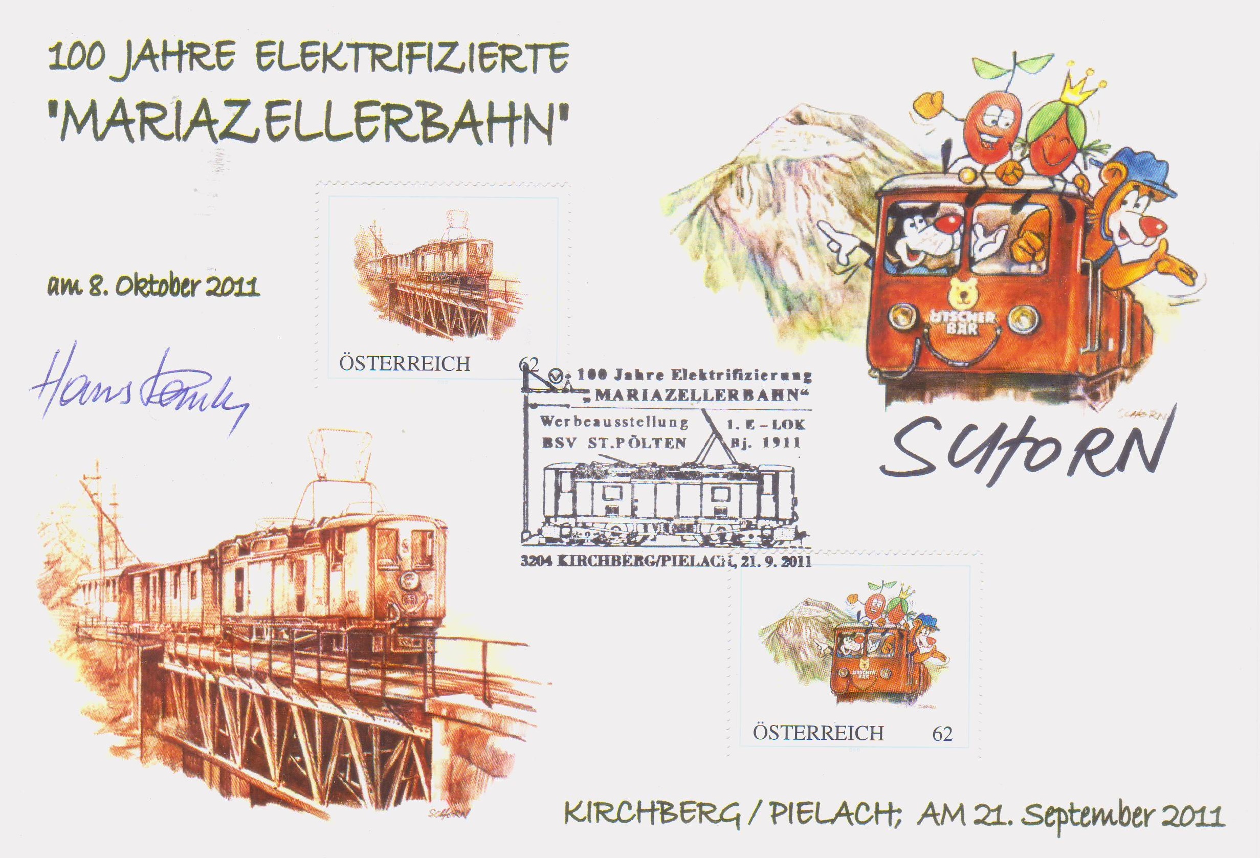 2011 10.-EUR 100 J. el. MZ-Bahn